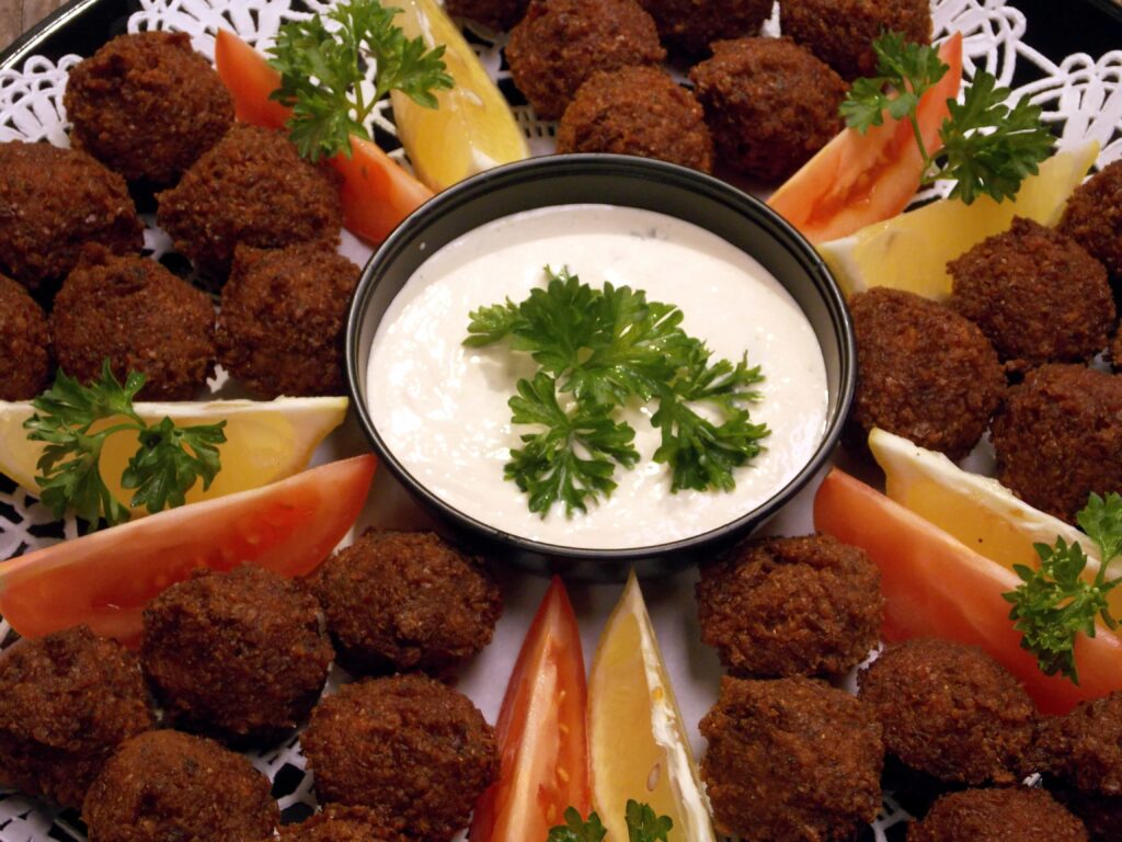 Falafel Catering Platter for Holiday Parties in Dulles Virginia
