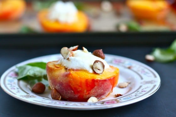 roasted peaches goat cheese recipe