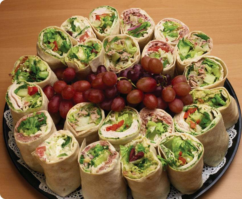 Wraps platter