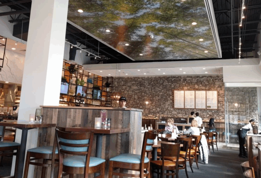 Customers love the ambience at Cafesano Mediterranean in Northern Va