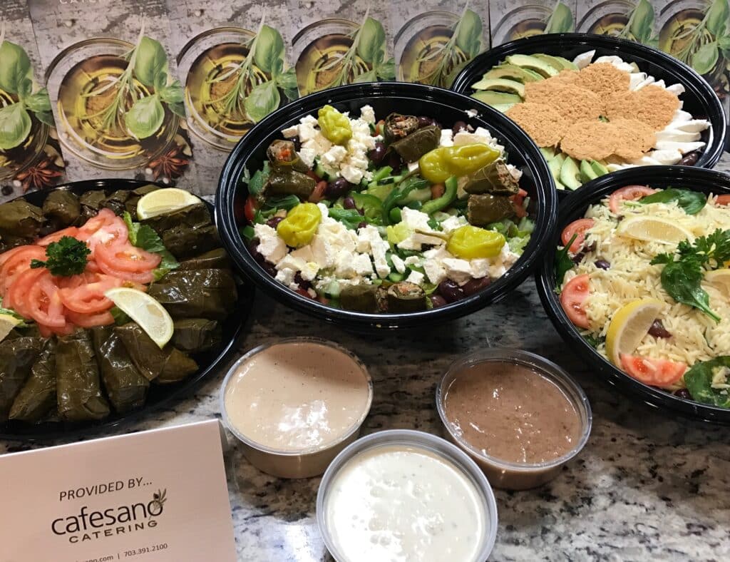 Planning a catering menu is easy with a catering coordinator at Cafesano.