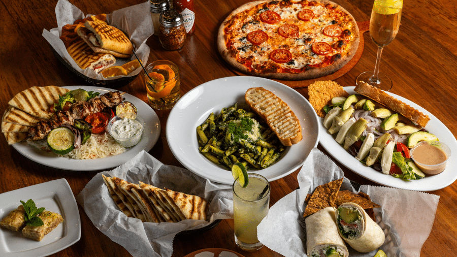Learn about the different ordering options at a Mediterranean restaurant. 