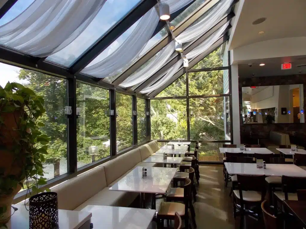 Interior view of Cafesano Italian & Mediterranean Bistro in Reston, VA.